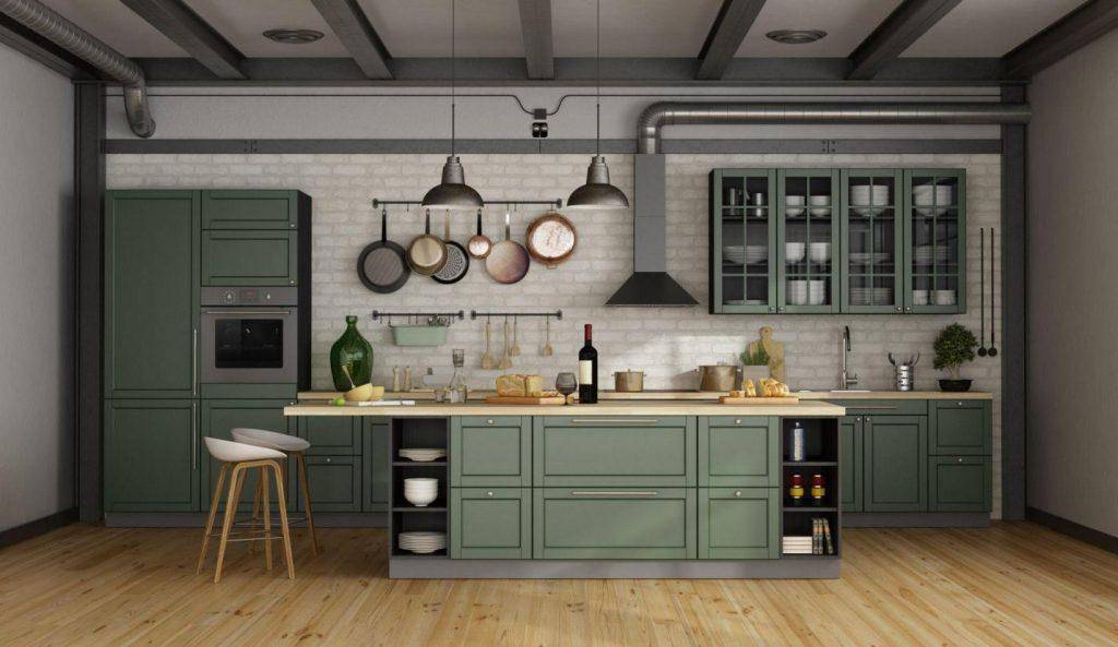 Wood Modern kitchen cabinets